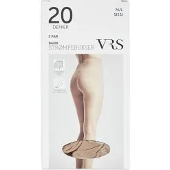 VRS WOMAN VRS 3-pak Strømpebukser Crepe Str. M/L - Sissi