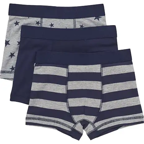 VRS Kids Basic VRS Børne 3-pak Boxershorts Str. 98/104 - Multifarvet