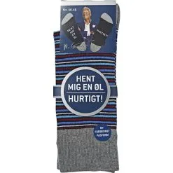 Mads Christensen Herre Strømper Str. 40/46 - Stribet