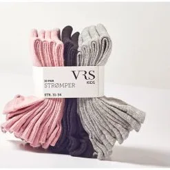 VRS Kids VRS Børne 10-pak Strømper Str. 35/37 - Multifarvet
