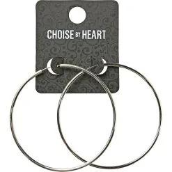 Choise By Heart Creol Stor - Sølv