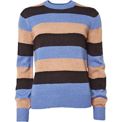 VRS Woman Fashion VRS Dame Striktrøje Str. L - Stribet