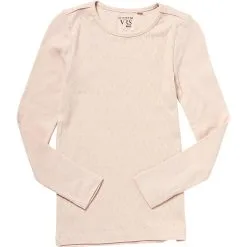 VRS Kids Basic VRS Børne Bluse Hulmønstret Str. 122/128 - Rosa