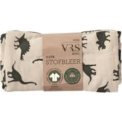 VRS Mini Basic VRS Baby 5-pak Stofbleer - Printet/grøn