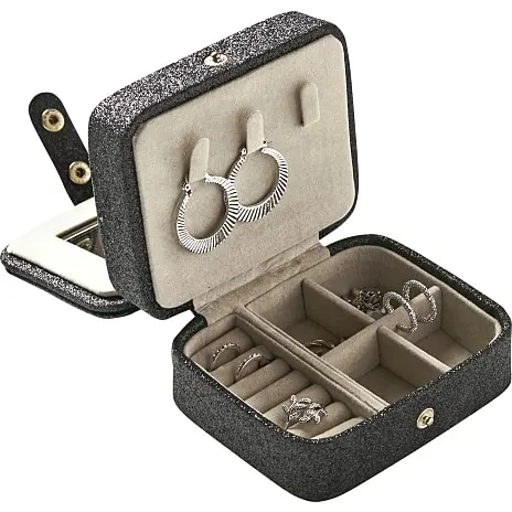 VRS REJSE SMYKKESKRIN GLIMMER 2 RUM - SORT - Billede 2