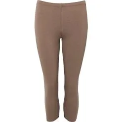 VRS Woman Basic VRS Dame Capri Leggings Str. 2XL - Brun