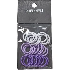 Choise By Heart Børne Elastikker 24 Stk. - Lilla
