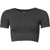 VRS Sport Dame Seamless Crop T-shirt Str. XL/2XL - Sort