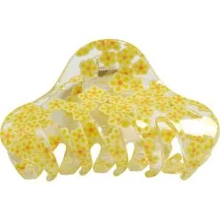 Choise By Heart Hårklemme Med Blomster Str. 8 Cm - Gul