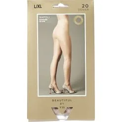Beautiful By VRS Strømpebukser Napoli 20D Str. L/XL - Bronzo