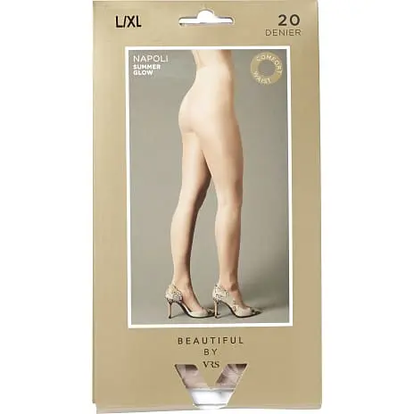 Beautiful By VRS Strømpebukser Napoli 20D Str. L/XL - Bronzo