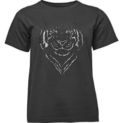 VRS Woman Fashion VRS Dame T-shirt Med Print Str. 2XL - Sort