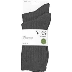 VRS WOMAN VRS Dame 2-pak Strømper Str. Onesize - Sort