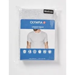 Olympia Herre T-shirt Rund Hals Str. 2XL - Grå