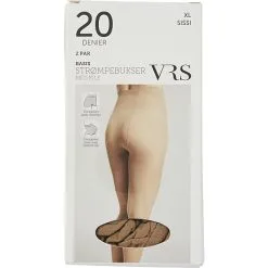 VRS WOMAN VRS 2-pak Strømpebuks Crepe Str. XL- Sissi