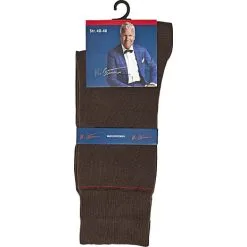 Mads Christensen Herre Strømpe Str. 40/46 - Brun