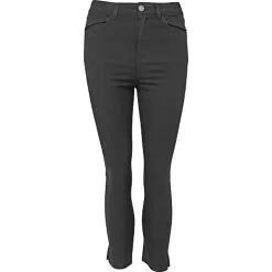 VRS Woman Basic VRS Dame Denim Capri Bukser Str. 46 - Sort