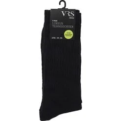 VRS Herre 2-pak Luksus Tennisstrømper Str. 39/42 - Sort
