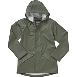 Basecamp Børne Regnjakke Str. 134/140 - Army
