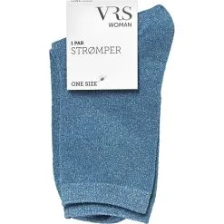 VRS WOMAN VRS Dame Glimmerstrømper Str. Onesize - Blå