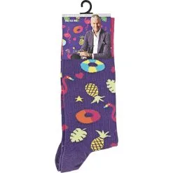 Mads Christensen Herre Strømpe Str. 40/46 - Printet