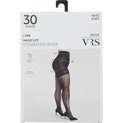 VRS Woman Jackie VRS Strømpebukser Magic Lift Str. 48/52 - Sort