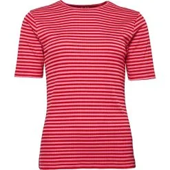 VRS Woman Fashion VRS Dame T-shirt Rib Str. 2XL - Stribet