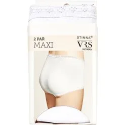 VRS WOMAN VRS Dame 2-pak Maxi Trusse Str. 44 - Hvid