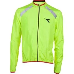 Diadora Unisex Cykel Windbreaker Str. L - Neongul