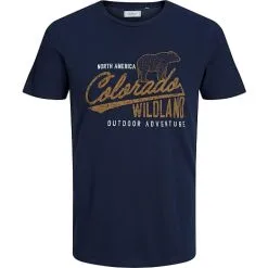 PRODUKT Herre T-shirt Str. XL - Mørkeblå