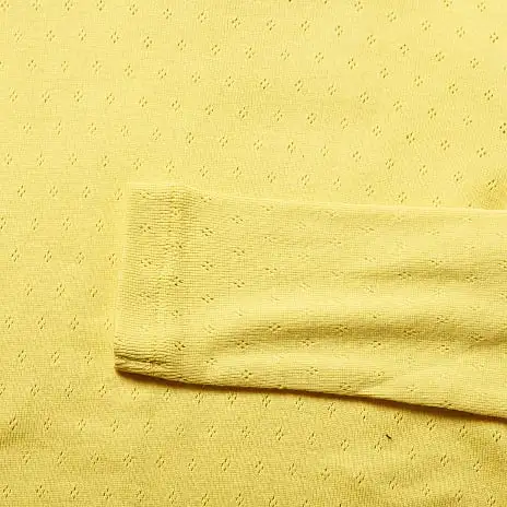 VRS Kids Basic VRS Børne Bluse Hulmønstret Str. 122/128 - Gul - Billede 3