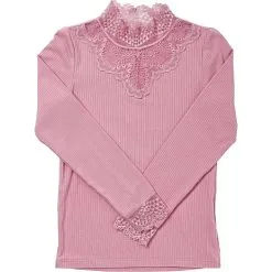 VRS Kids Basic VRS Børne Blondebluse Str. 98/104 - Pink