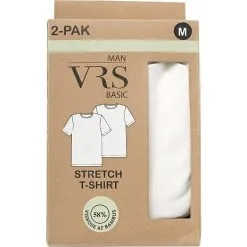 VRS Man Basic VRS Herre 2-pak T-shirt Str. XL - Sort
