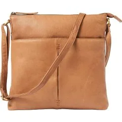 Andre Mærker Skindtaske - Camel