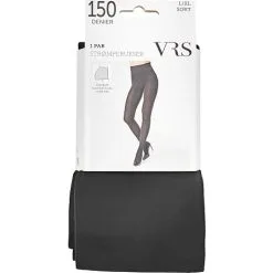 VRS WOMAN VRS Strømpebukser 150 Denier Microfiber Str. L/XL - Sort