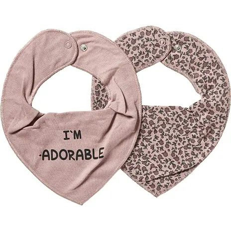 VRS Mini Basic VRS Baby 2-pak Hagesmække - Rosa/printet