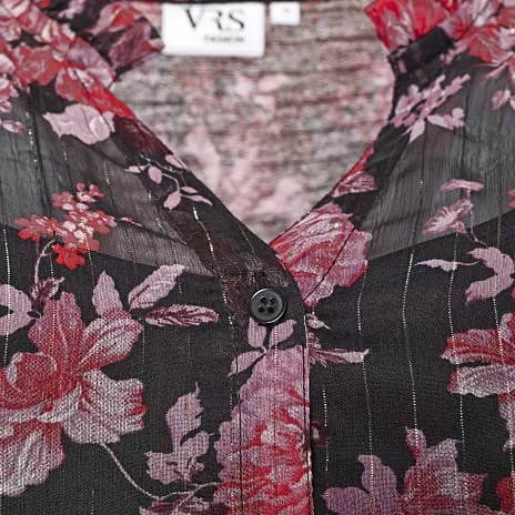 VRS Woman Fashion VRS Dame Skjorte Str. 2XL - Printet - Billede 3