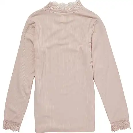 VRS Kids Basic VRS Børne Blondebluse Str. 134/140 - Lyserød - Billede 2