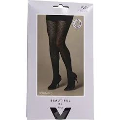 Beautiful By VRS VRS Dame Strømpebukser Bergamo 50D Str. 2XL -sort