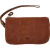 Andre Mærker Dame Skind Clutch - Cognac