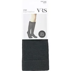 VRS WOMAN VRS Dame 2-pak Knæstrømper Str. Onesize - Sort