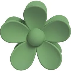 Choise By Heart Hårklemme Blomst Str. 7,5 Cm - Grøn