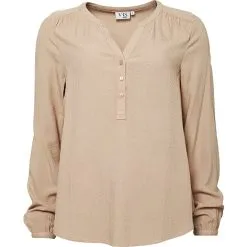 VRS Woman Basic VRS Dame Bluse Str. 2XL - Beige