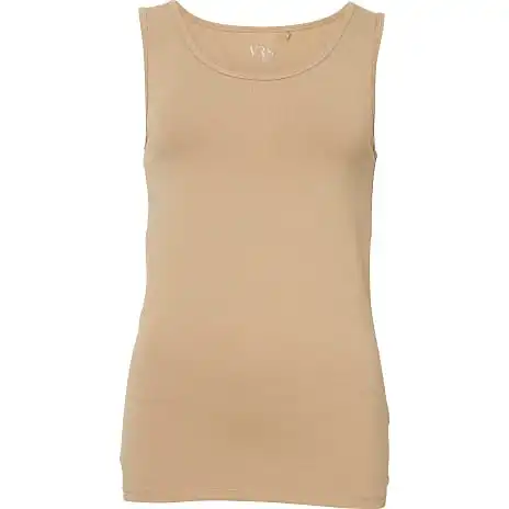 VRS Woman Basic VRS Dame Tanktop Str. XL - Beige