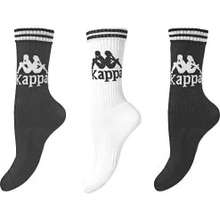 Kappa Herre 3-pak Strømper STR. 43-46 - SORT/HVID