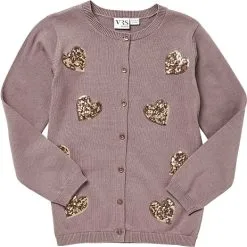 VRS Kids VRS Børne Cardigan Str. 110/116 - Rosa