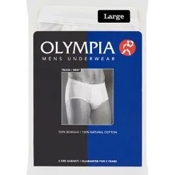 Olympia Herre Trusse Str. L - Hvid