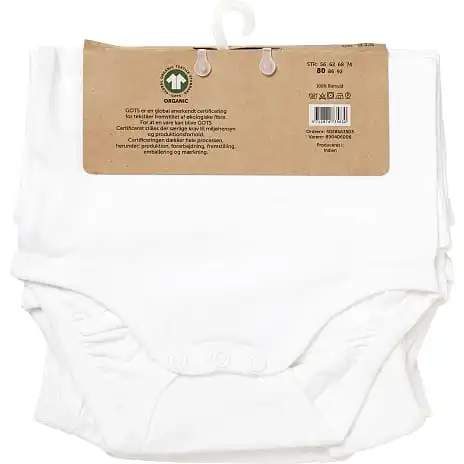 VRS Mini Basic VRS Baby 3-pak Body Str. 98 - Hvid - Billede 2