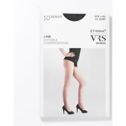 VRS Woman Stinna VRS Invisible Strømpebukser Str. L/XL - Sort