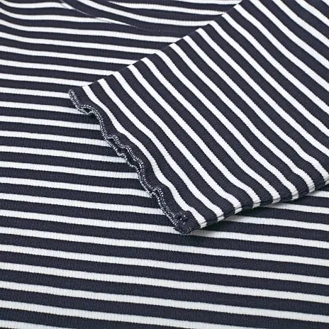 VRS Woman Basic VRS Dame Rib T-shirt Str. XL - Stribet - Billede 3